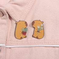Cute Capybara Animal Brooch JJQQHXZ2354