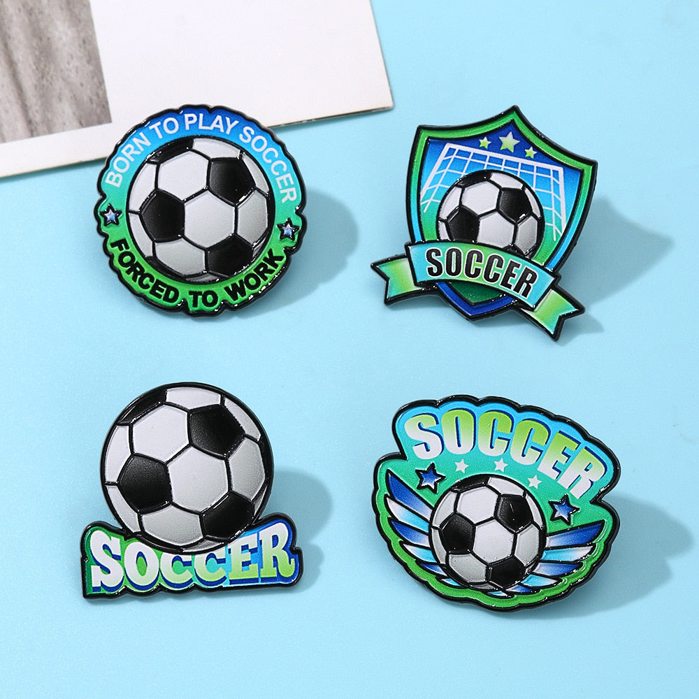 Soccer Enamel Pin | World Cup Badge | Backpack Accessory