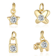 Classic Butterfly Elephant Pendant | Star Moon Hand Charm