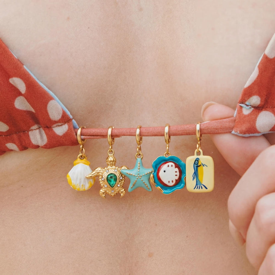 Beach Bikini Turtle Starfish Pendant Chain Vacation Charm