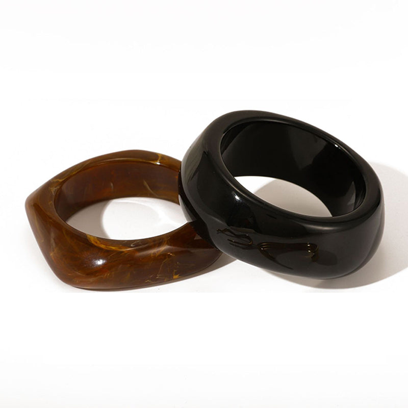 Resin Statement Jewelry | Fade-Resistant Stackable Bangle
