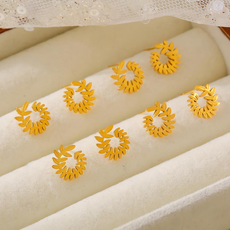 Leaf Stud Earring