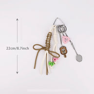 Miu-Style Bag Charm | Minimalist Keychain for Women