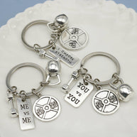 Dumbbell Keychain | Gym Fitne Charm | Classical Couple Gift
