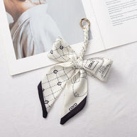 Scarf Bow Keychain | Versatile Braided Bag Charm Strap Decor