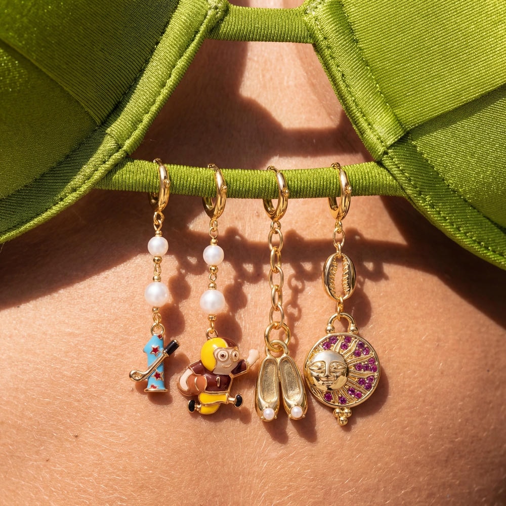 Sports Beach Pendants Bikini Charms for Swimwear JX261623GK
