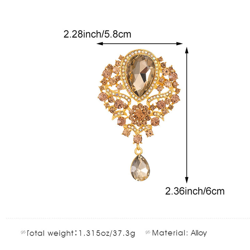 Elegant Crown Brooch JQWK11147