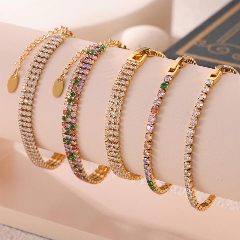 Colorful 3mm Tennis Bracelet