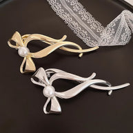 Pearl Bow Hair Clip JQY222