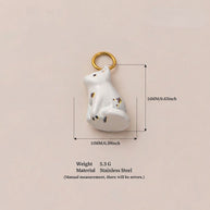 Stainless Steel Ocean Design Sea Animal DIY Pendant JX252227R