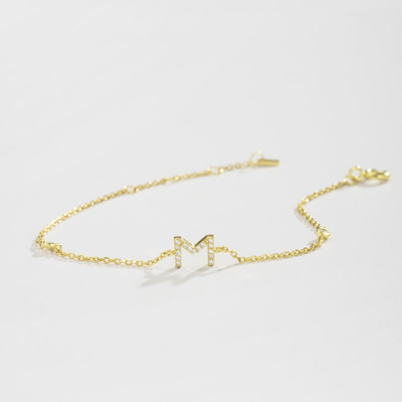 Dainty Initial Bracelet JMS001