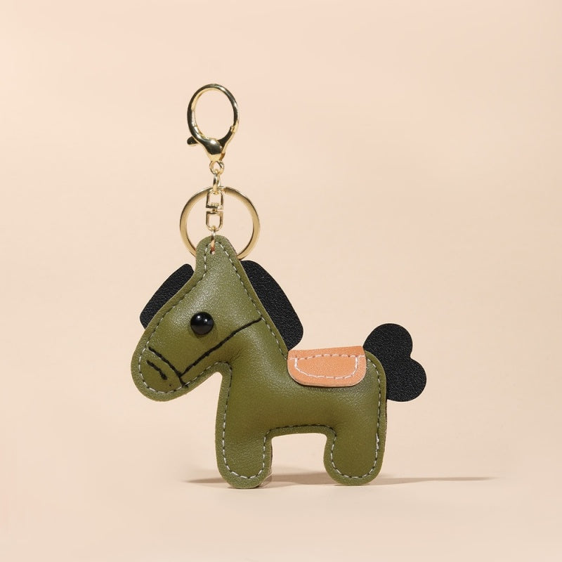 Year of Horse Keychain | PU Leather Money Charm for Bags