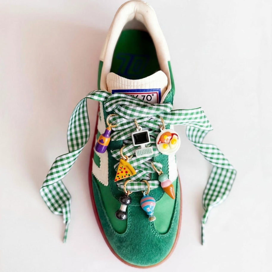 Fashion Pizza Egg Foodie Shoe Decoration Copper JX26041240GK