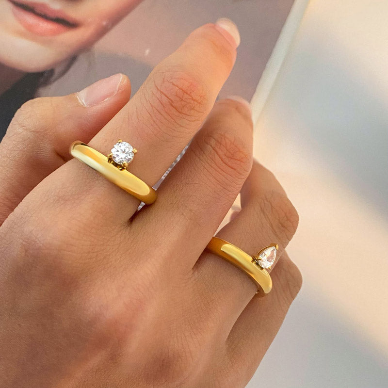 Round CZ Ring Band