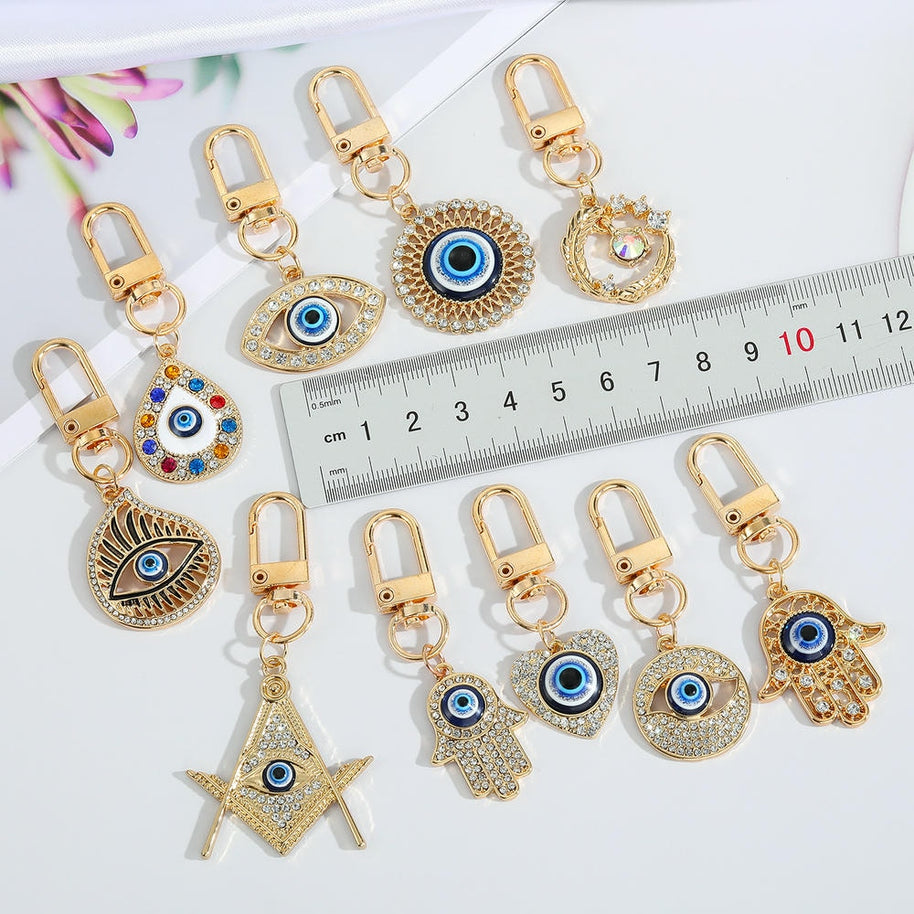 Evil Eye Keychain | Blue Drop Charm | Turkish Gift