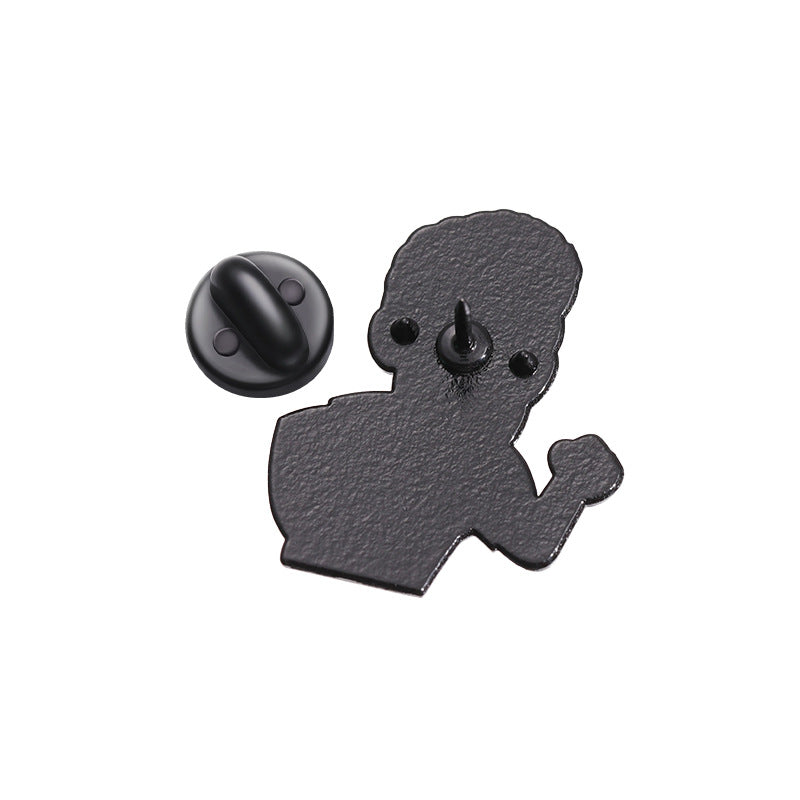Manchester United Pin | Cartoon Soccer Brooch | Team Badge
