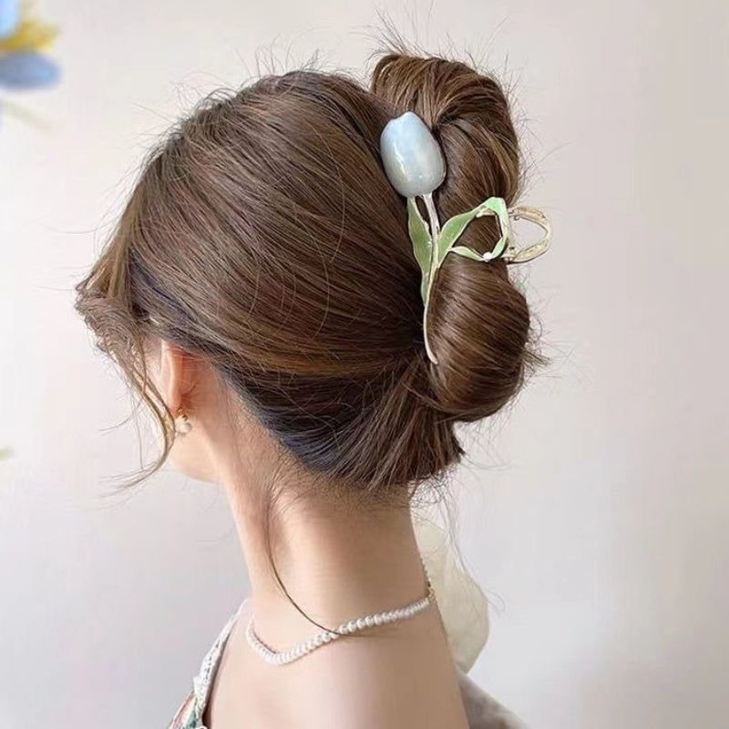Enamel Tulip Hair Claw JSC604