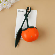 Persimmon Keychain | PU Cotton Charm | Lucky Gift