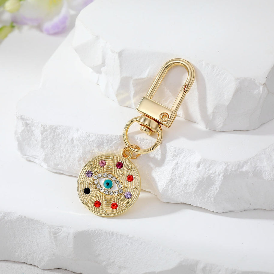 Evil Eye Keychain | Bohemian Rhinestones Charm | Sparkle