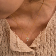 CZ Cross Necklace
