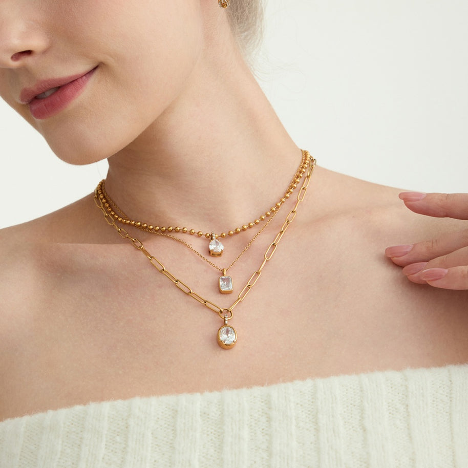 Zircon Necklace | Hypoallergenic Stainless | Luxury Choker