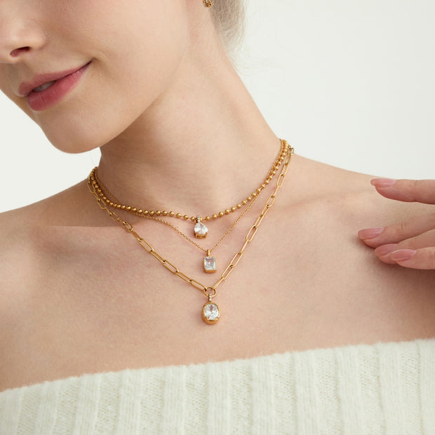 Zircon Necklace | Hypoallergenic Stainless | Luxury Choker