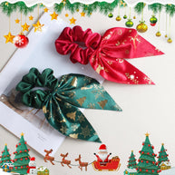 Bow Scrunchies for Christmas | Hair Ties for Women & Girls