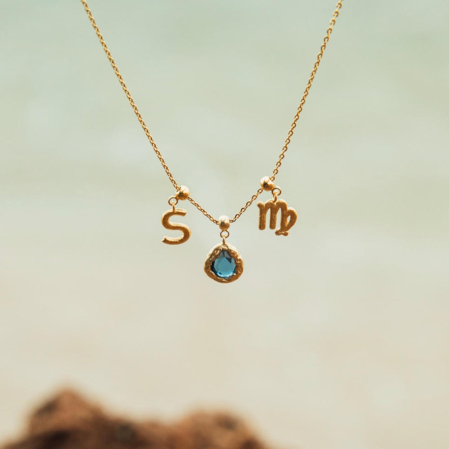 Stainless Steel 12 MonthsBirthstone Charm Valentine Gift