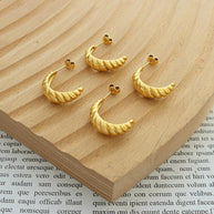 Croissant Gold Earrings