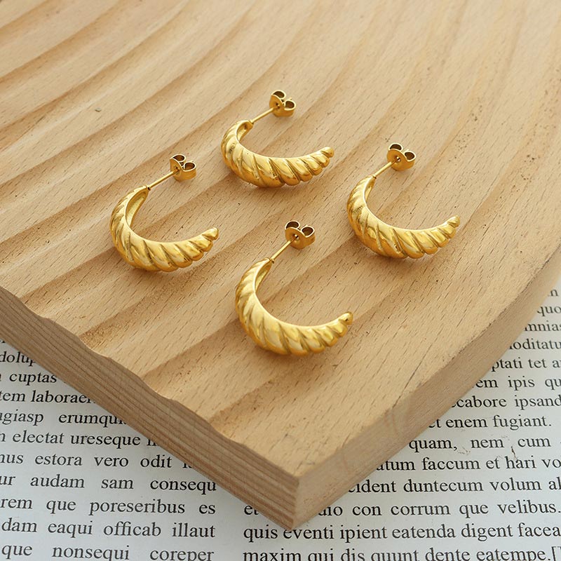 Croissant Gold Earrings