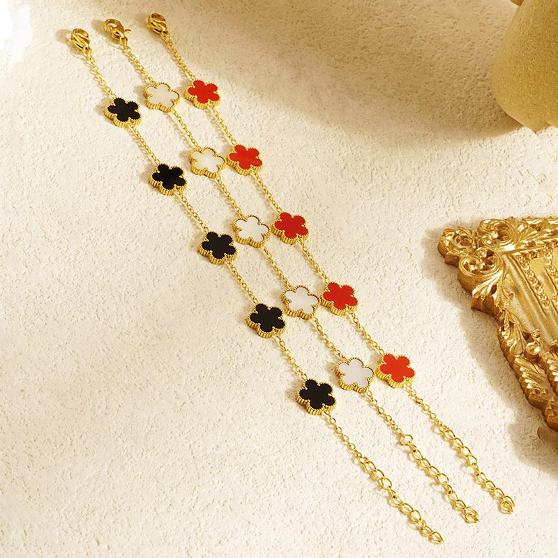 Lucky Five-leaf Clover Bracelet JLB1105