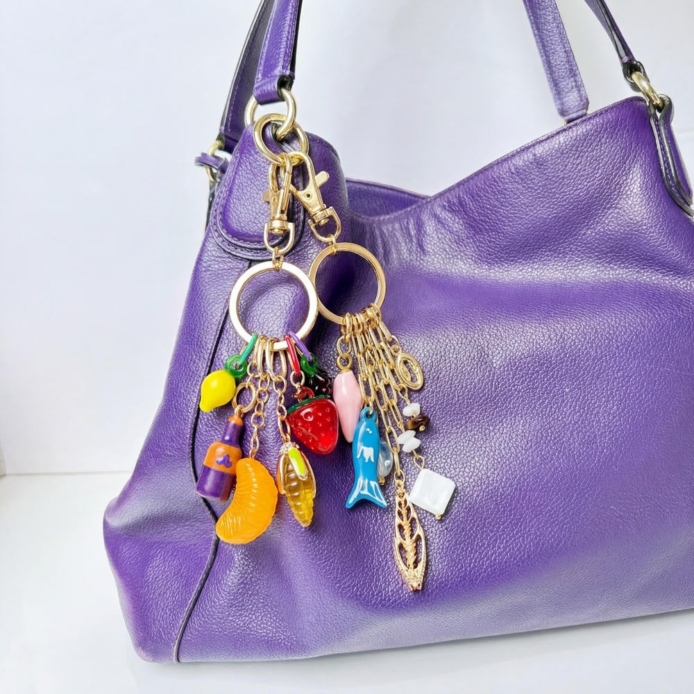 Popular Copper Colorful DIY Bag Charm Pendant JX26032102GK