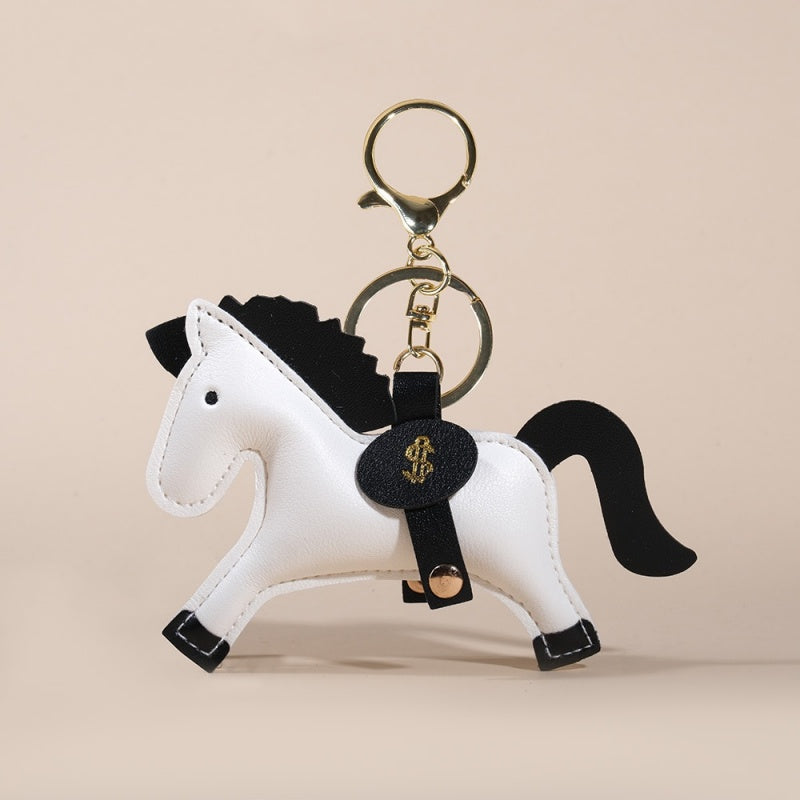 Money Horse Keychain | Fashion PU Leather Bag Charm & Gift