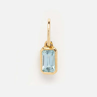 Square Shape 12 Birthstones Pendant Colorful Zircon DIY Charm