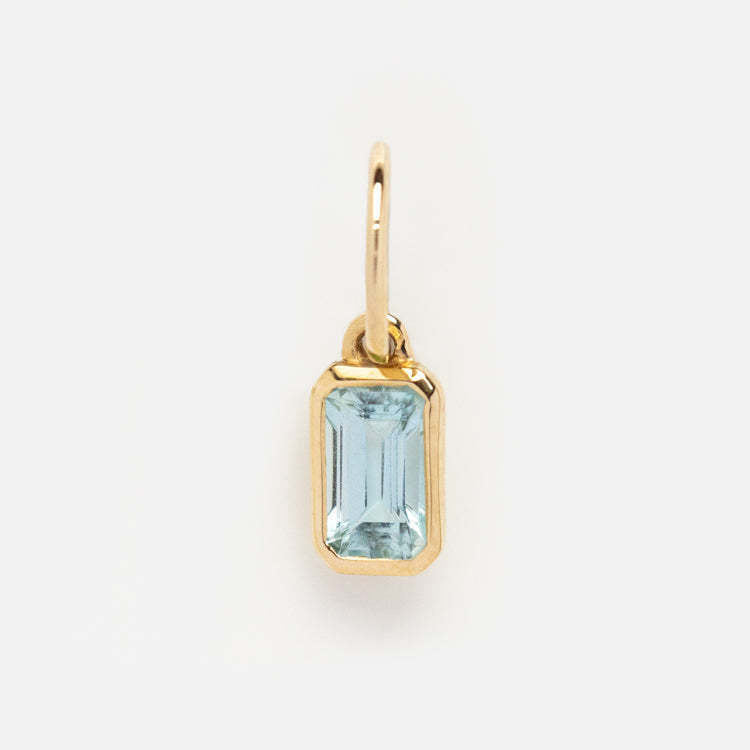 Square Shape 12 Birthstones Pendant Colorful Zircon DIY Charm