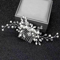 Pearl Rhinestone Bridal Hair Comb | Wedding Hair Accessory