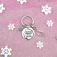 Fishing Keychain | Fish Hook Pendant | Angler Gift