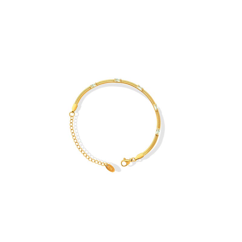 CZ Snake Chain Bracelet
