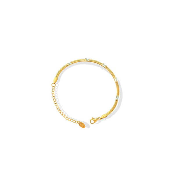 CZ Snake Chain Bracelet JME311