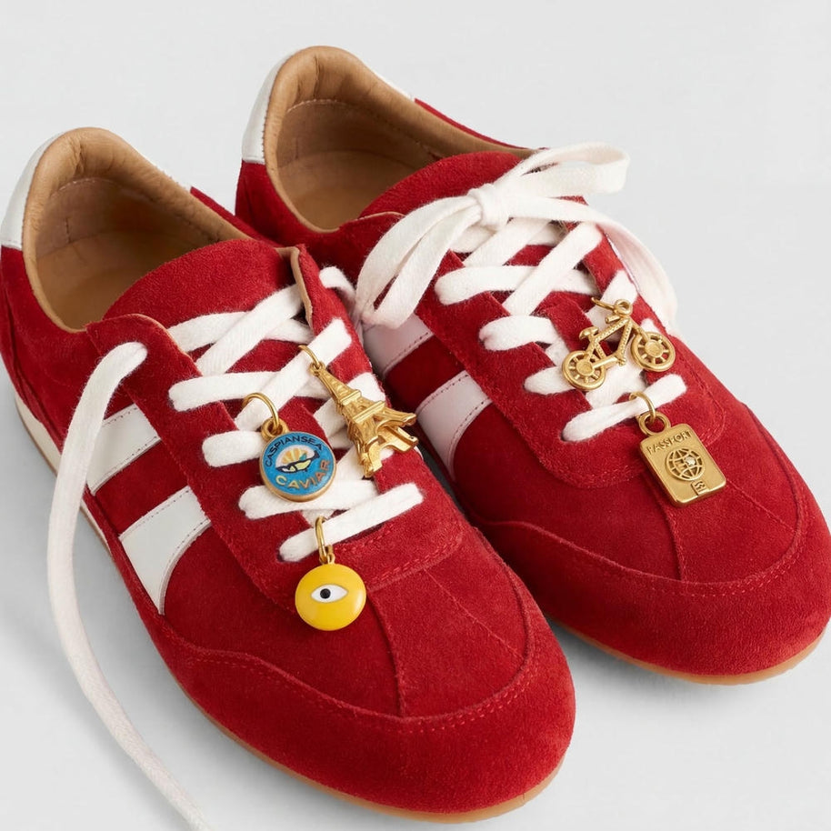 Skate Earphone Shoe Trinket 18K Gold Steel JX26041261GK