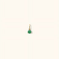 4mm Green Agate Birthstone Charm
