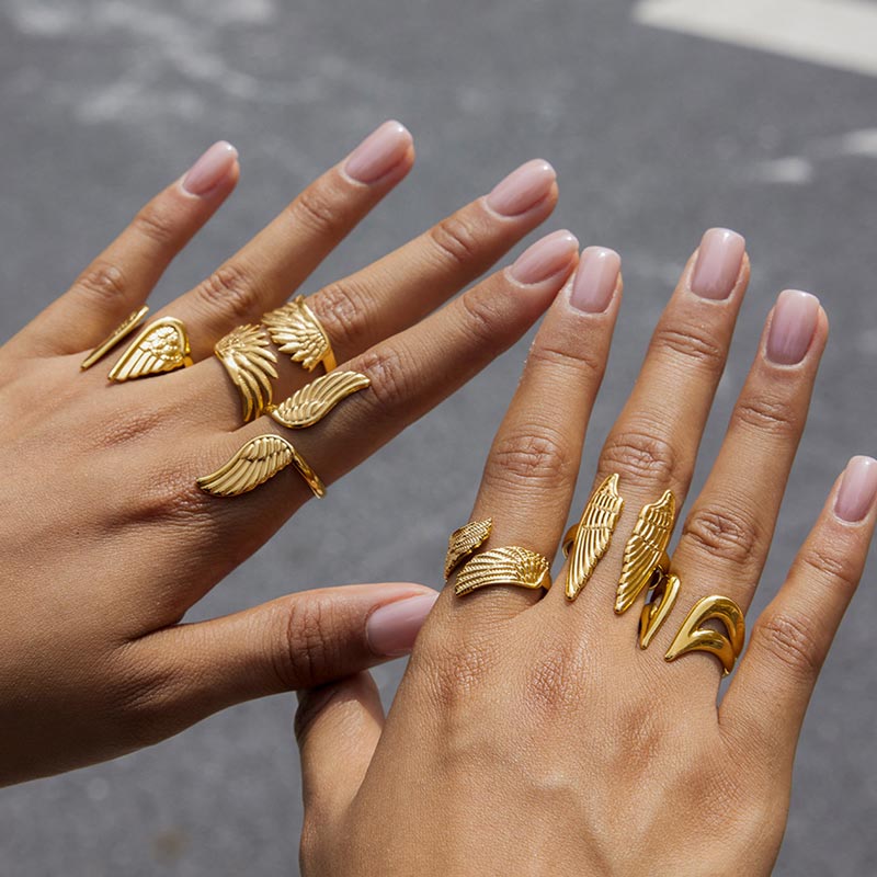 Wing Open Ring