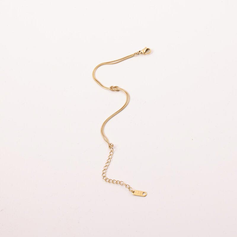Double Layer Know Snake Chain Bracelet