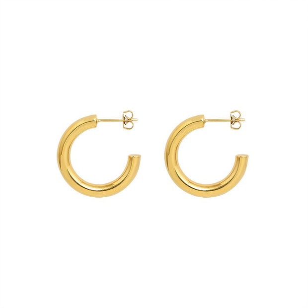 Tube Hoop Earring