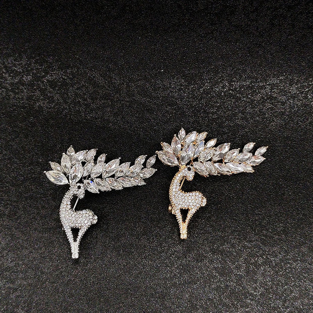 Glass Brooch | Wholesales Antler Pin | Luxury Unisex