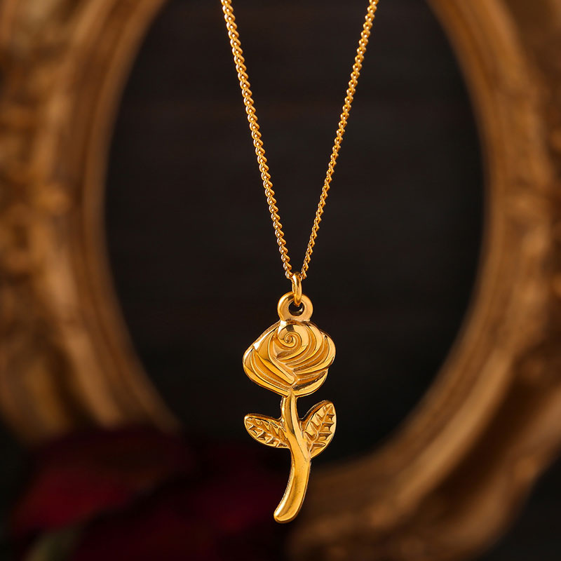 Rose Pendant Necklace