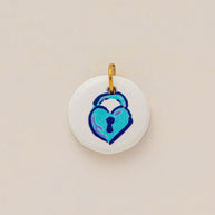 DIY Heart Lemon Pendant Colorful Enamel Steel 18K Gold