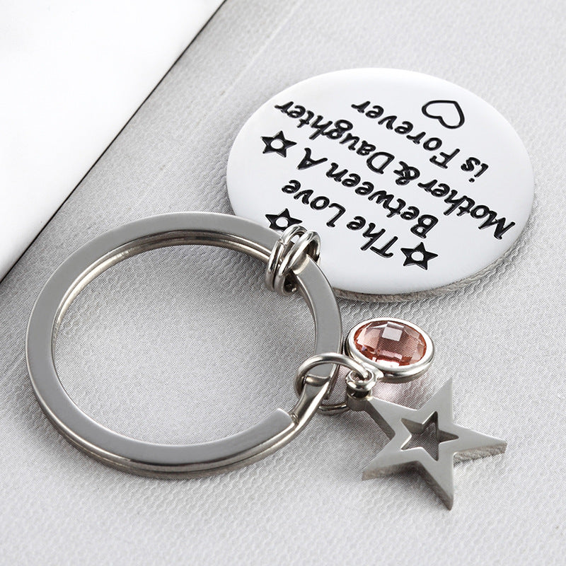 Puzzle Keychain | Stainle Steel Crystal | DIY Gift