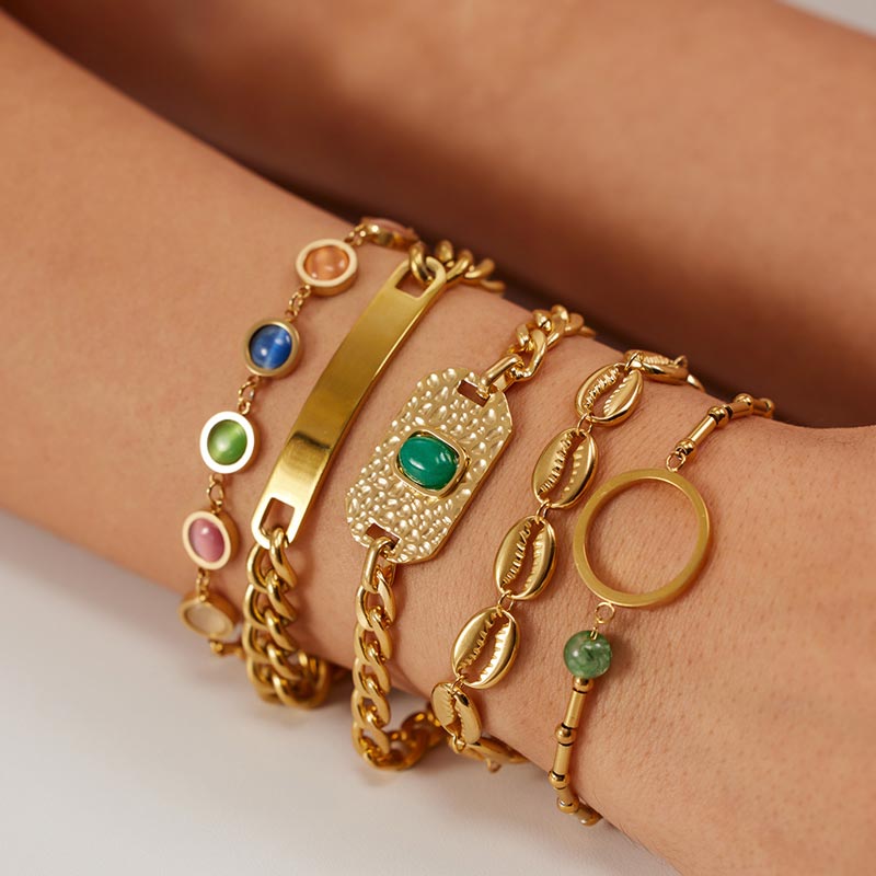 Cat's Eye Chain Bracelet