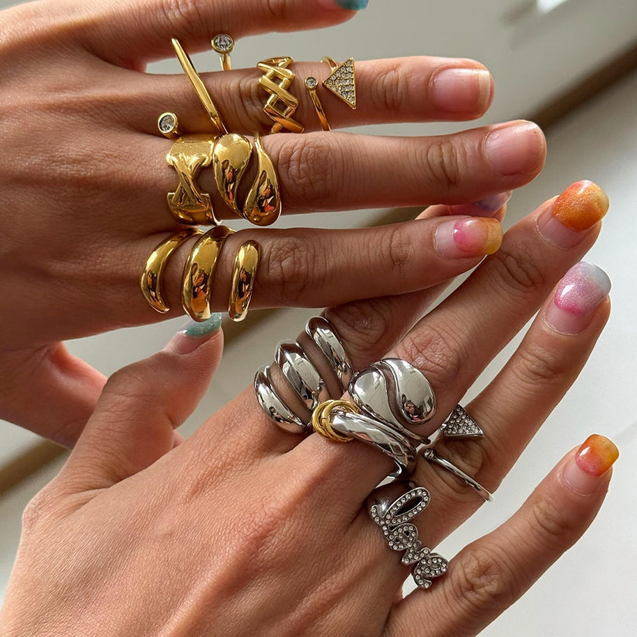 Stainless Steel Ring | Non-Tarnish Luxury | Women's Gift